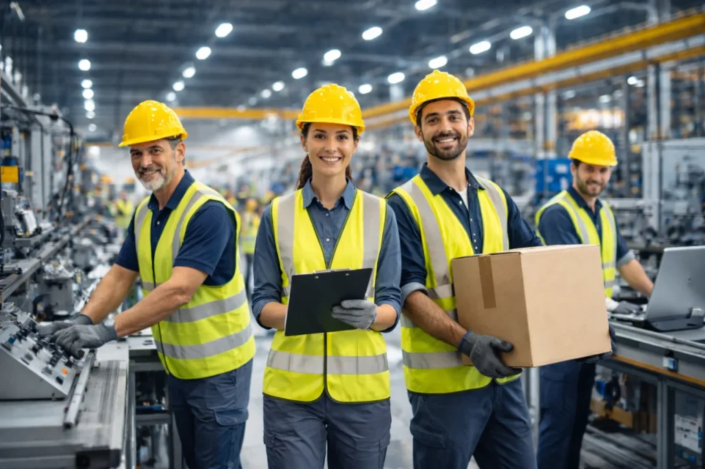 Industriehelfer für operative Unterstützung