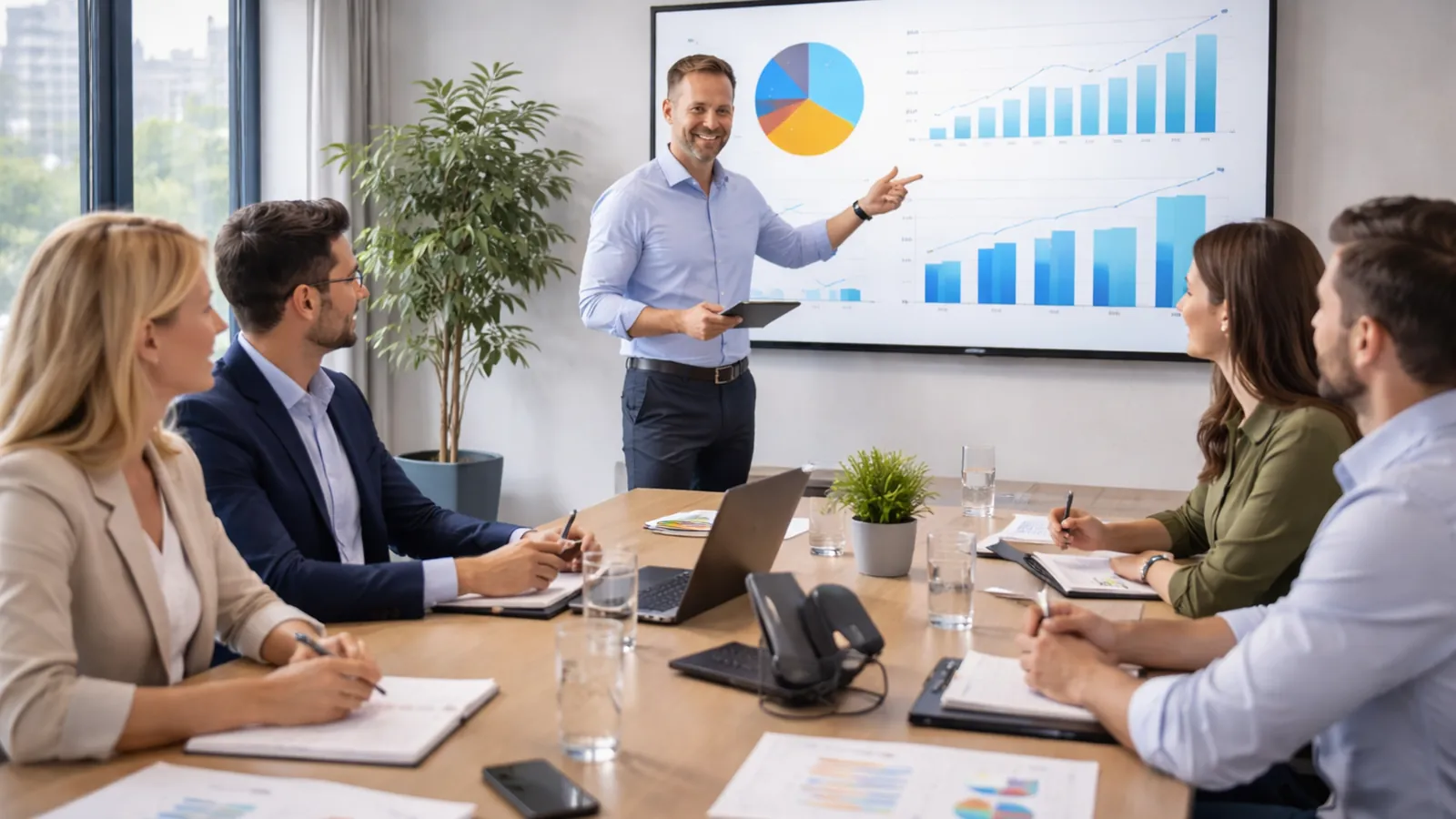 Teammeeting und Präsentation bei Personal-Finden24. Strategische Abstimmung und Organisation von Einsätzen.
